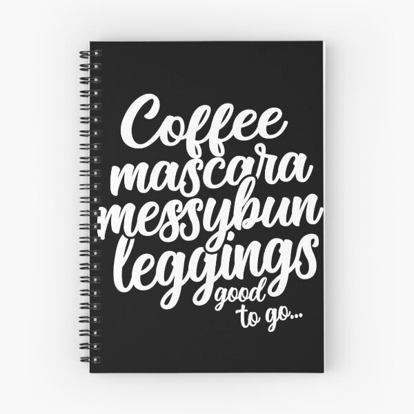 Item preview, Coffee Mascara Messy Bun Leggings  designed and sold by teeperfect.