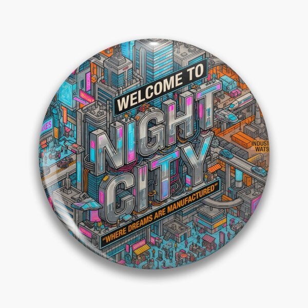 Item preview, NIGHT CITY — CYBERPUNK DISTRICT designed and sold by AtlasofLegends.