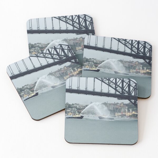 Item preview, Sydney Harbour Bridge Tugboat | NSW Australian Landscape Photo designed and sold by SouthernXStudio.