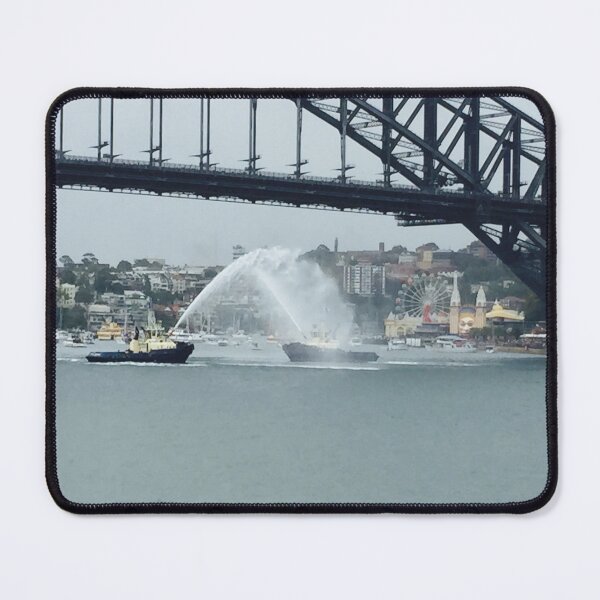 Item preview, Sydney Harbour Bridge Tugboat | NSW Australian Landscape Photo designed and sold by SouthernXStudio.