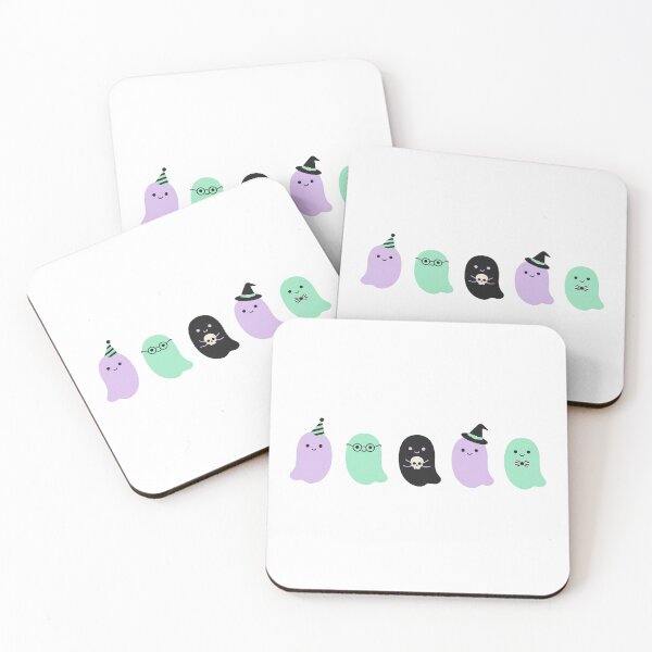 Item preview, Cute Pastel Ghost Squad | Kawaii Halloween Ghost Friends | Spooky Cute Design designed and sold by MrDev.