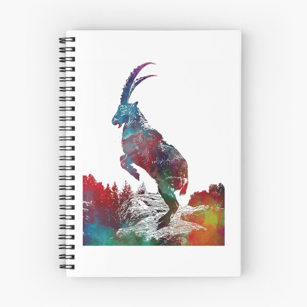 Item preview, Alpine Ibex Watercolor Art designed and sold by elfriedashops.