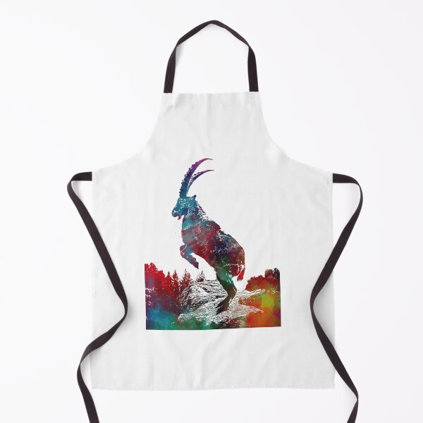 Item preview, Alpine Ibex Watercolor Art designed and sold by elfriedashops.