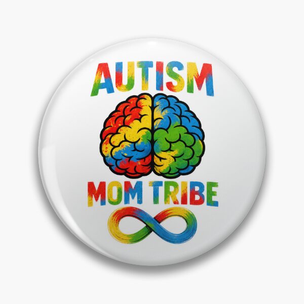 Item preview, Autism Mom Tribe | Colorful Neurodiversity Brain & Infinity Symbol designed and sold by Divine Boutique.