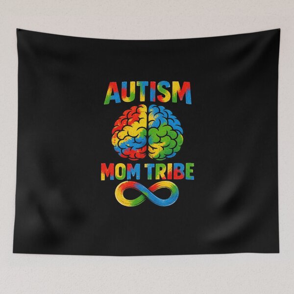Item preview, Autism Mom Tribe | Colorful Neurodiversity Brain & Infinity Symbol designed and sold by Divine Boutique.