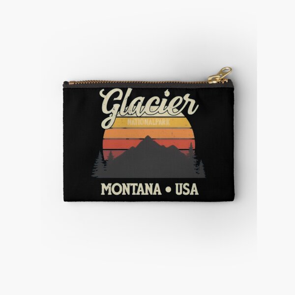 Item preview, Glacier National Park Montana USA Vintage Retro Mountain Sunset Travel designed and sold by Zizo-DR44.
