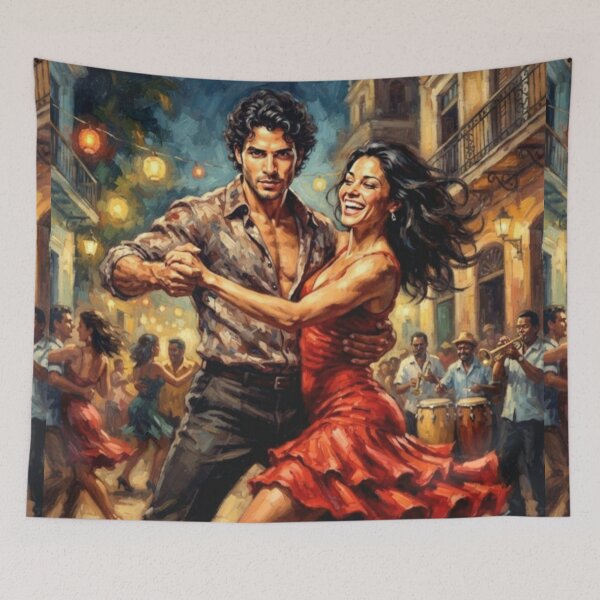 Item preview, Salsa Anyone Can Dance Musical Romance Drama Tribute Art Poster designed and sold by Art's Diner.