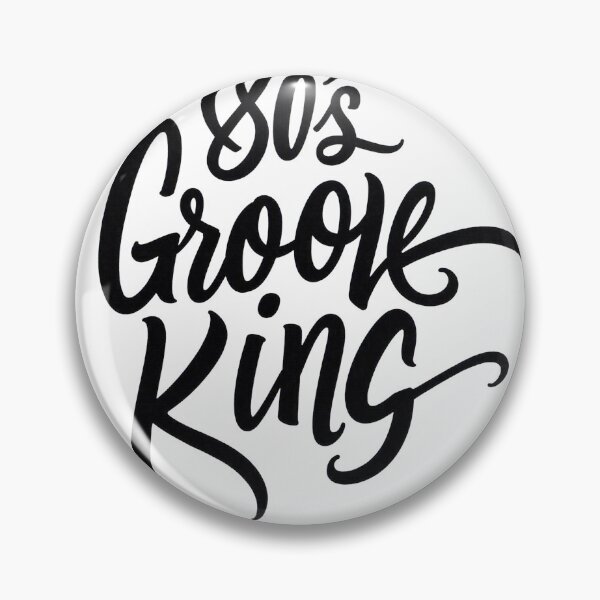 Item preview, 80s Groove King - Bold Black Ink Lettering designed and sold by Qubivibe.