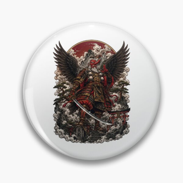 Item preview, Tengu Samurai Warrior | Japanese Yokai Guardian | Dark Mythology Art designed and sold by MrDev.
