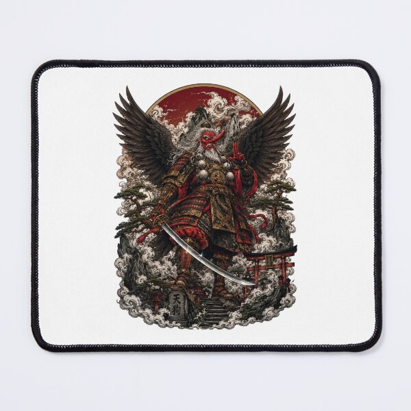 Item preview, Tengu Samurai Warrior | Japanese Yokai Guardian | Dark Mythology Art designed and sold by MrDev.