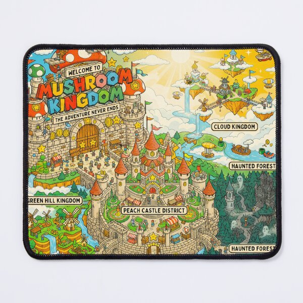 Item preview, MUSHROOM KINGDOM — THE ULTIMATE ADVENTURE LAND designed and sold by AtlasofLegends.
