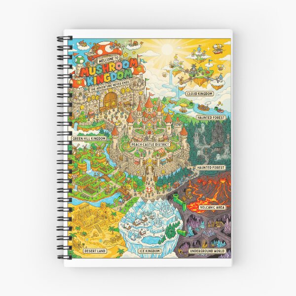 Item preview, MUSHROOM KINGDOM — THE ULTIMATE ADVENTURE LAND designed and sold by AtlasofLegends.