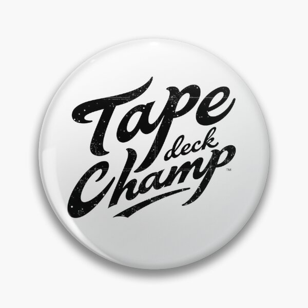 Item preview, Tape Deck Champ - Bold Black Ink Typography designed and sold by Qubivibe.