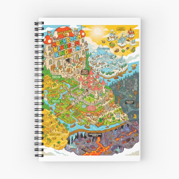 Item preview, MUSHROOM KINGDOM — THE ULTIMATE ADVENTURE LAND designed and sold by AtlasofLegends.