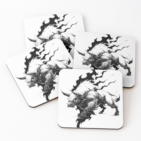 Item preview, Shadow Bull Demon designed and sold by Mystic & Celestial Art.