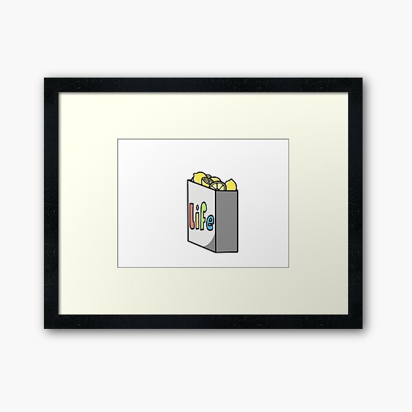 well, when life gives you lemons! Framed Art Print
