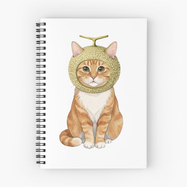 Item preview, Cute Orange Tabby/Ginger Cat Wearing A Melon Hat - Whimsical Watercolor Meme Art designed and sold by Minuet-Misha.