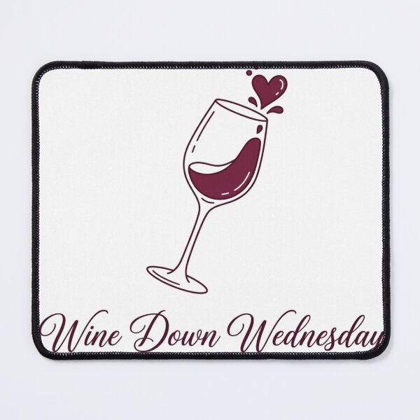 Item preview, Wine Down Wednesday Retro Quote designed and sold by tushartanvir.