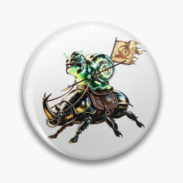Item preview, Emerald Snail Cavalier - Magical Leptopoma Nitidum Knight designed and sold by ABYSSLAB.