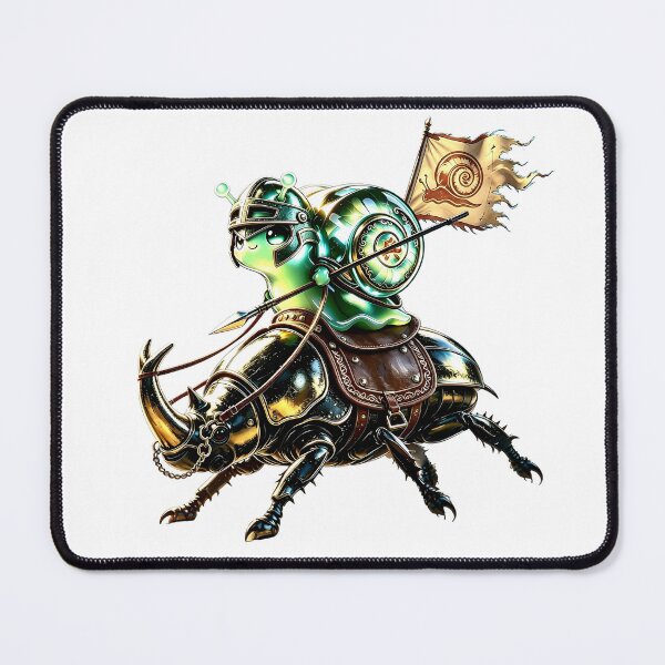 Item preview, Emerald Snail Cavalier - Magical Leptopoma Nitidum Knight designed and sold by ABYSSLAB.