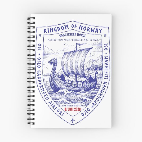 Item preview, Passport Stamp - Oslo, Norway designed and sold by travelwitheric.