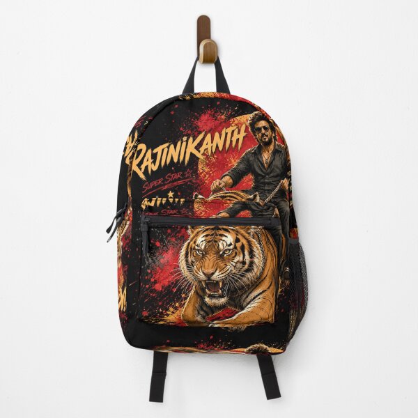 Item preview, Rajinikanth Riding Tiger Retro Poster designed and sold by Abidel.