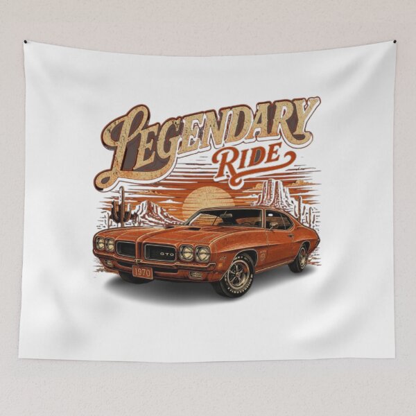 Item preview, Legendary Ride Vintage Classic Muscle Car Retro 70s Style designed and sold by Ankushpc.