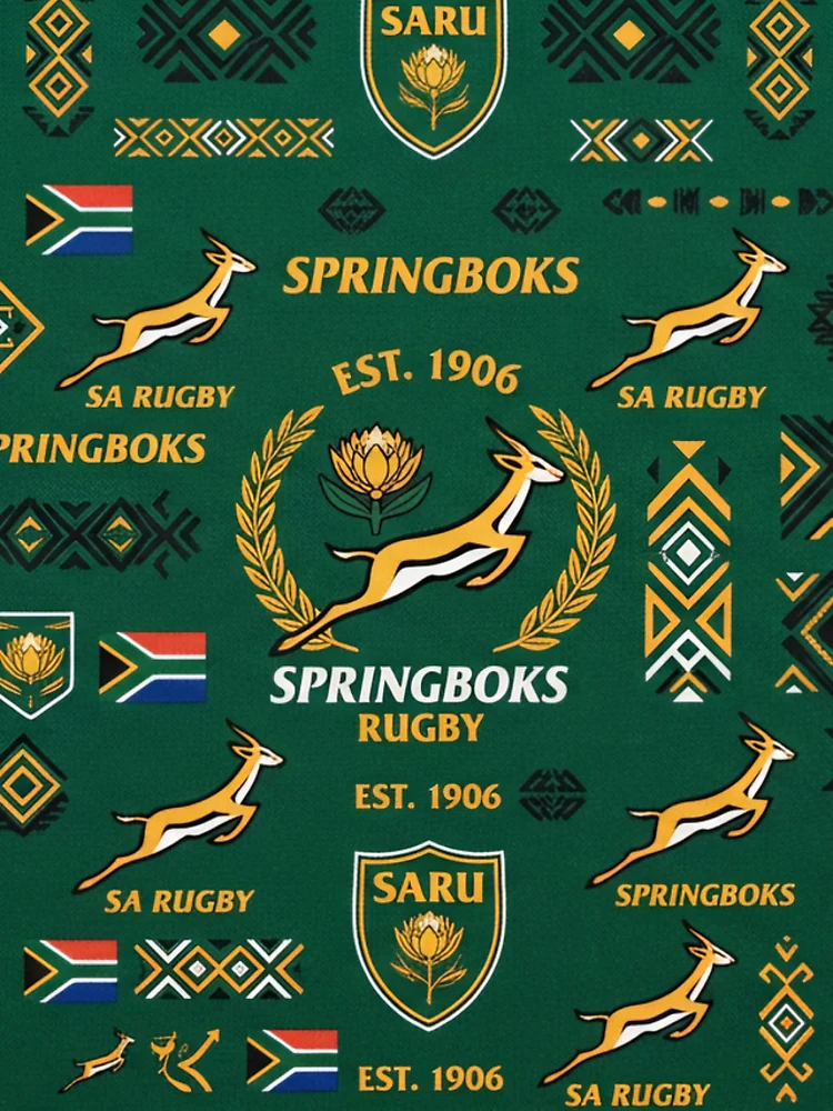 Thumbnail 4 of 4, iPhone Case, Springboks Rugby Pattern designed and sold by SaltCraft.