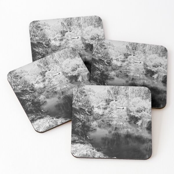 Item preview, Black and White Billabong Creek | Australian Fine Art Photo designed and sold by SouthernXStudio.