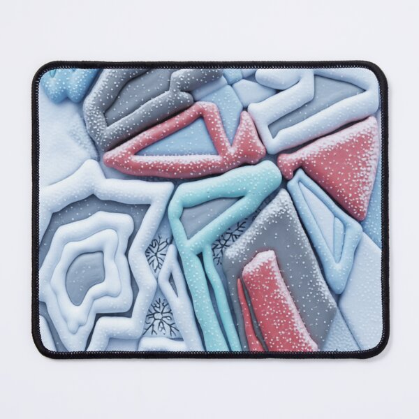 Item preview, jumbled C snowy winter colorful geometric abstract snowy design designed and sold by SmashingDeals.