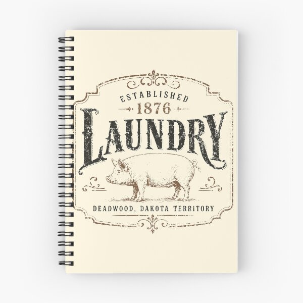 Item preview, Vintage Deadwood Dakota Territory Laundry Pig Sign designed and sold by Imaginationbeyond.