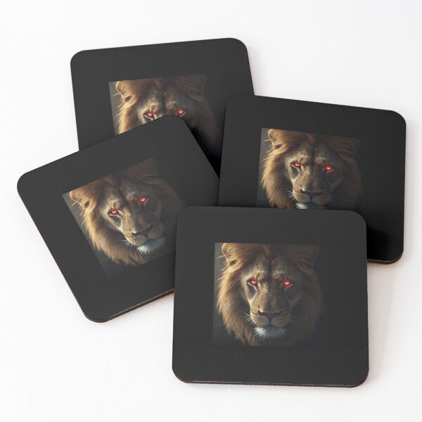 Item preview, Infernal Lion with Glowing Red Eyes designed and sold by Akkolyt.