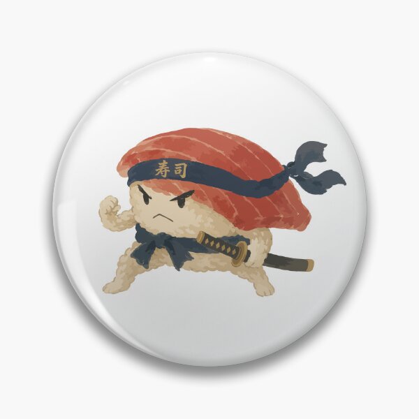 Item preview, Tuna Samurai - Angry Sushi Warrior Character designed and sold by medicalkinoko.