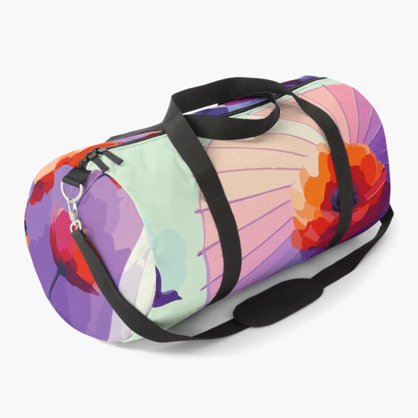 Item preview, Poppy Parasol Dream – Retro Floral Woman designed and sold by ArtByBoya.