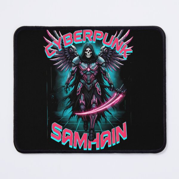 Item preview, Cyberpunk Grim Reaper - Neon Halloween Samhain Streetwear designed and sold by wyzin39.