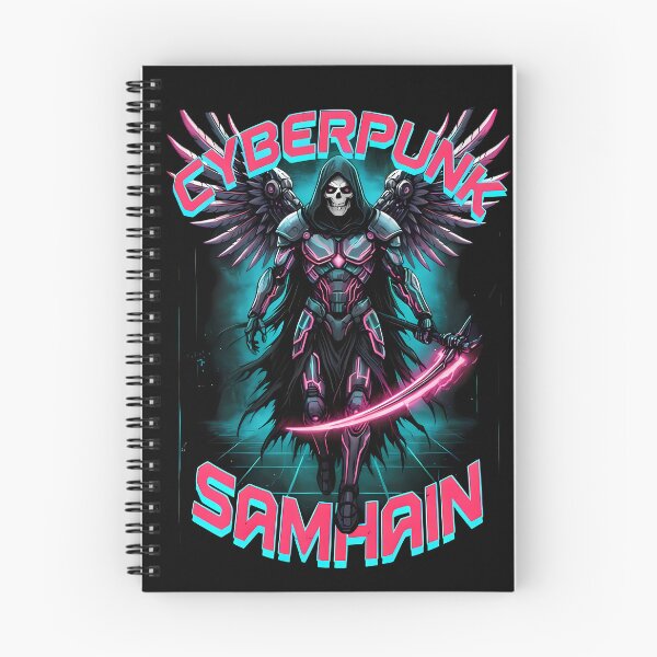 Item preview, Cyberpunk Grim Reaper - Neon Halloween Samhain Streetwear designed and sold by wyzin39.