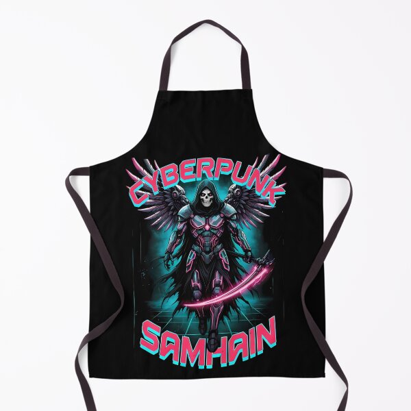 Item preview, Cyberpunk Grim Reaper - Neon Halloween Samhain Streetwear designed and sold by wyzin39.