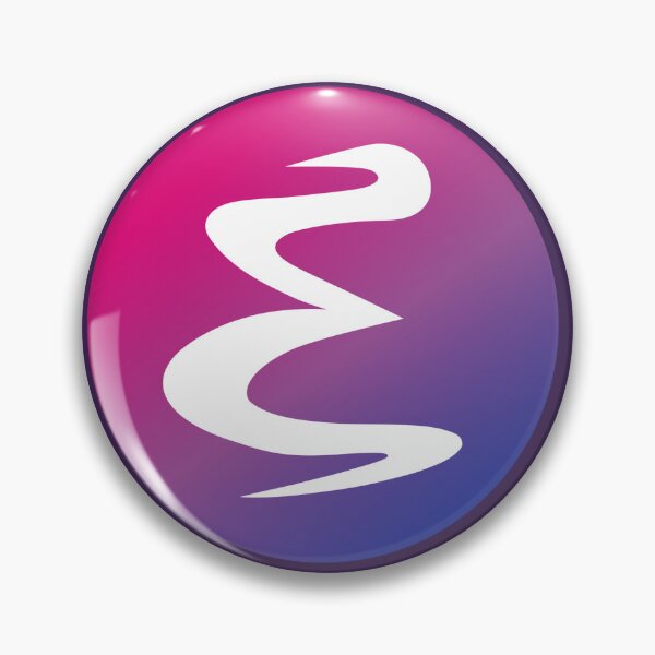 Item preview, Emacs logo, Bi pride colors designed and sold by tomenzgg.