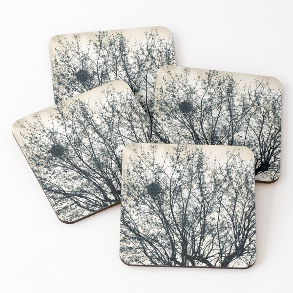 Item preview, Sparse Spring Tree with Magpie Nest designed and sold by pigeonlovrs.