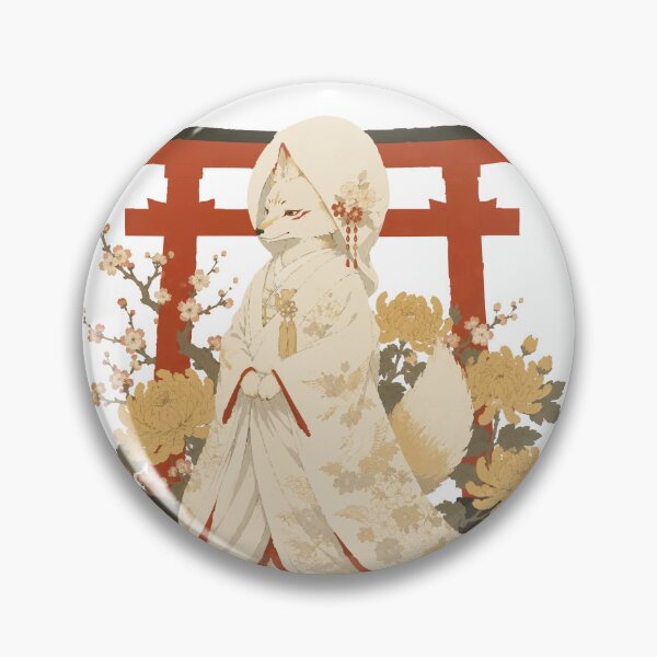 Item preview, Kitsune no Yomeiri - Fox Bride Japanese Folklore Illustration designed and sold by medicalkinoko.