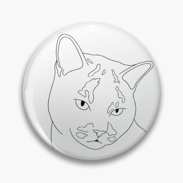 Item preview, Serene Calico Line Art designed and sold by Komatoya.