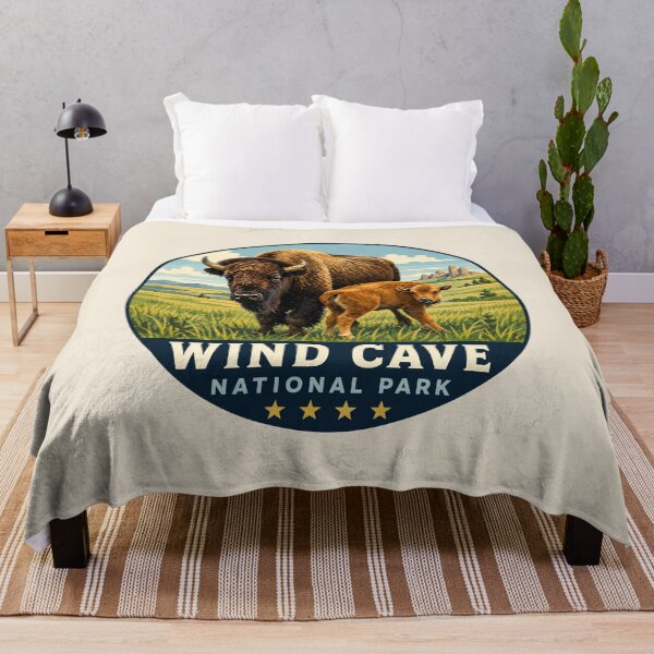 Artikelvorschau, Wind Cave Nationalpark, South Dakota, Bison entworfen und verkauft von Gideon Emmerich.
