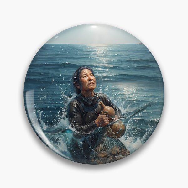 Item preview, Haenyeo: The Sea Warrior - Raw Strength and Resilience designed and sold by SOOstudio73.