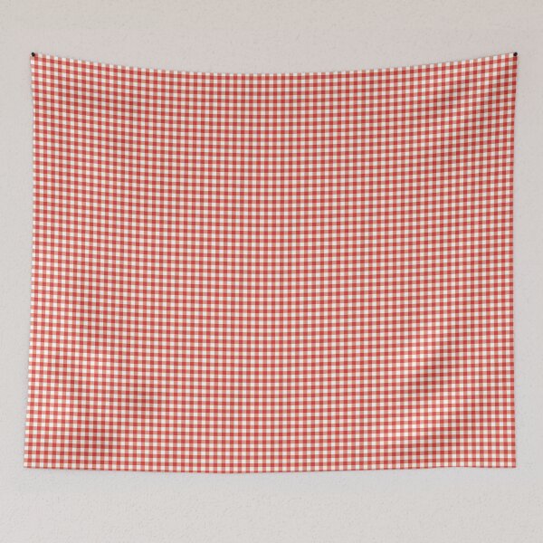 Item preview, Classic Red Gingham Checkered Pattern | Retro Cherry Red Gingham Print | Cute Red and White Picnic Check | Minimalist Red Gingham Plaid | Farmhouse Red Gingham designed and sold by VivaFy.