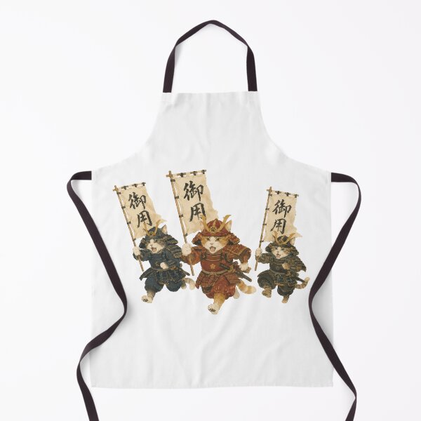 Item preview, Cat Samurai Battle - Warrior Cats Marching with Banners designed and sold by medicalkinoko.