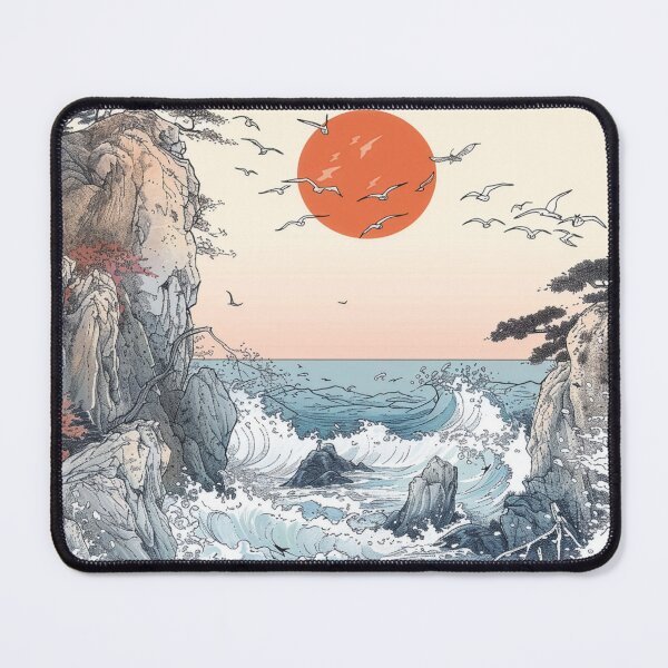 Item preview, Rough Waves of the Japanese Sea in the Style of Hokusai designed and sold by whiteblackcat.