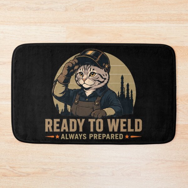 Item preview, American Shorthair Cat – Ready to Weld Always Prepared Retro Sunset designed and sold by RusticMeadow.