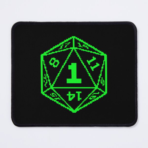 Item preview, Pixel Art Critical Fail Dice Graphic designed and sold by SplashTastic.