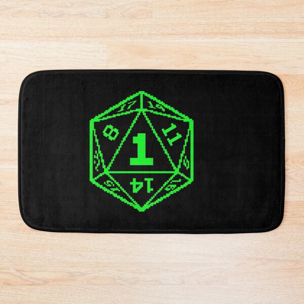 Item preview, Pixel Art Critical Fail Dice Graphic designed and sold by SplashTastic.