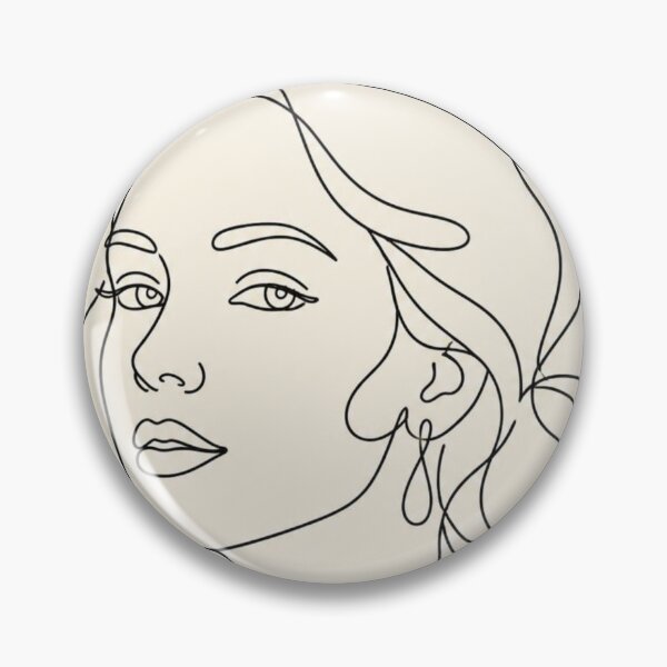 Item preview, Minimalist Continuous Line Art Elegant Woman Face Silhouette designed and sold by Gameshalah's Designs Hub.